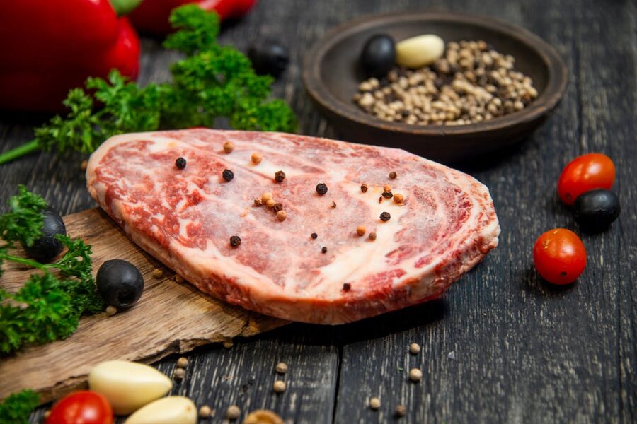 Raw Flat Iron Steak