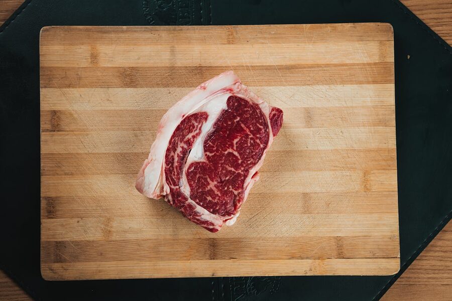 Raw Ribeye Steak
